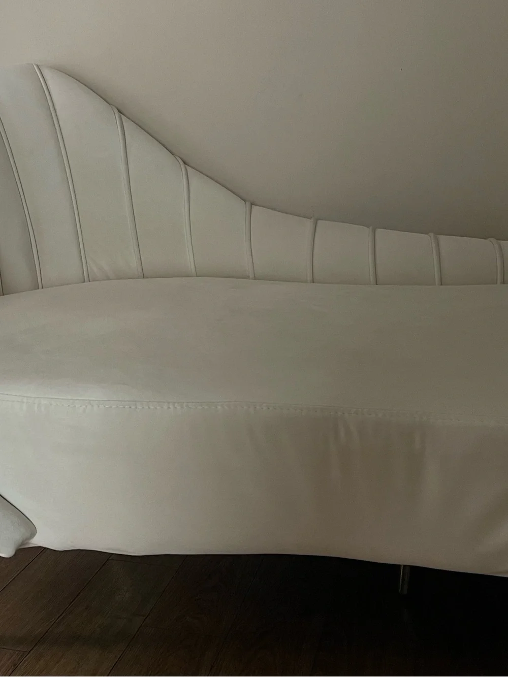 Cream Channel-Tufted Accent Chair - Neutral Upholstery